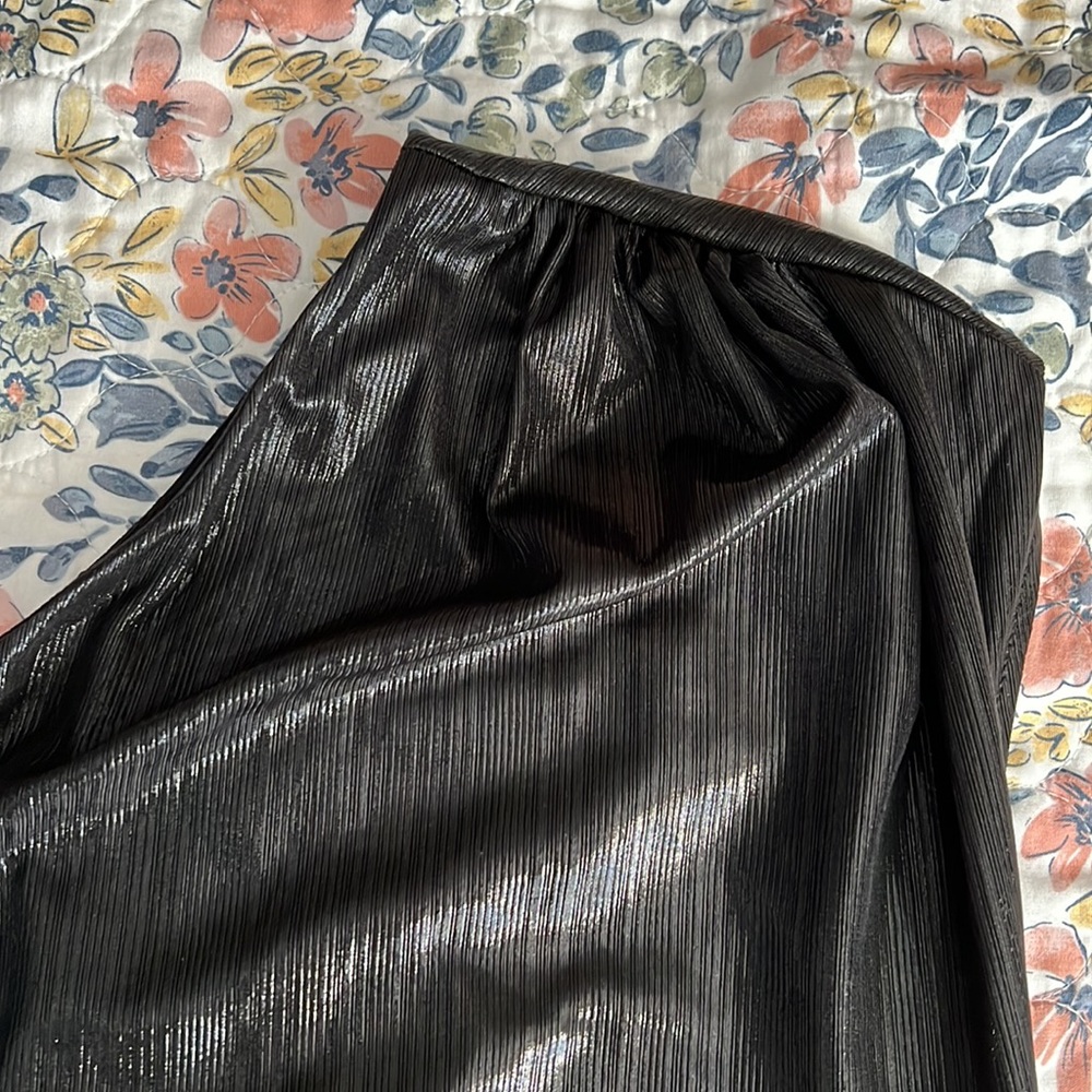 One Shoulder Black Dress - ONLY WORN ONCE - Picture 3 of 4